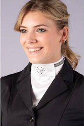 Produktbild von Reitkrawatte Damen Harry's Horse Sparkle in Grau und Weiß