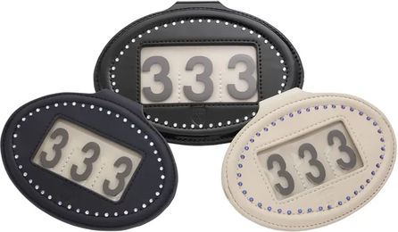 Produktbild von Reitnummernhalter Pin By Wilton Medium aus Kunstleder in Weiß
