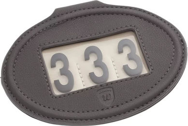 Reitnummernhalter Pin By Wilton Medium Grau aus Kunstleder – Bild 1 von 1