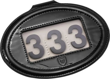 Produktbild von Reitnummernhalter Pin By Wilton XL Schwarz aus Kunststoff