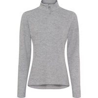 Produktbild von Reitshirt Equipage Stacey Damen Grau Größe S mit 1/2 Reißverschluss