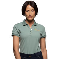 Produktbild von Reitshirt Flags&Cup Rosalia für Damen in Rosa Grün aus Polyester Größe S