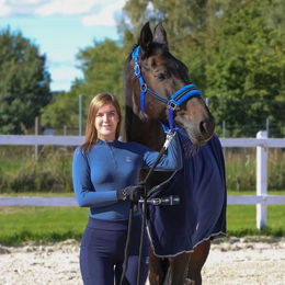 Produktbild von Reitshirt York Ana Damen Blau Polyamid Größe M