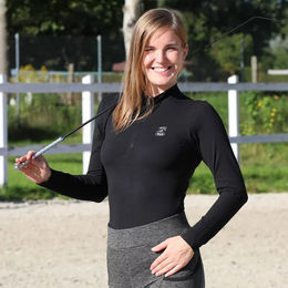 Reitshirt York Ana Damen Schwarz Größe M – Bild 1 von 1