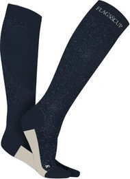 Produktbild von Reitsocken Damen Flags&Cup Akaa Blau Größe 36/38 aus Polyester