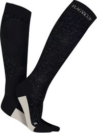 Produktbild von Reitsocken Damen Flags&Cup Akaa Schwarz 33/35