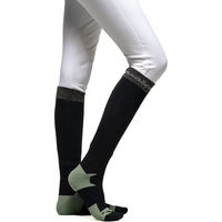 Produktbild von Reitsocken Damen Flags&Cup Roca Schwarz Größe 33/35