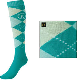 Produktbild von Reitsocken Kavalkade Unisex aus Baumwolle Blau Türkis Bunt Größe 35/38
