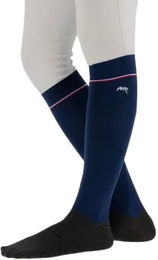 Produktbild von Reitsocken Pénélope für Damen aus Baumwolle Blau Weiß Größe 34/36