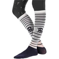 Produktbild von Reitsocken Pénélope für Damen aus Baumwolle Größe 36/41 in Blau Weiß Grau