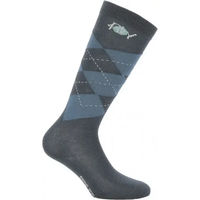 Produktbild von Reitsocken Riding World Losange Unisex aus Polyester Größe 31/34 in Blau und Grau