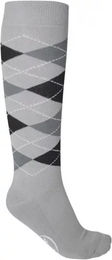 Produktbild von Reitsocken York Karo Grau Unisex Größe 32/34 aus Polyester