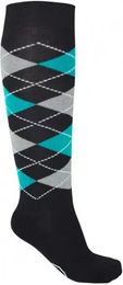 Produktbild von Reitsocken York Karo Unisex aus Polyester Größe 32/34