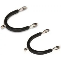 Produktbild von Reitsporn mit Kugel HFI für Damen aus Edelstahl in Schwarz 15 cm