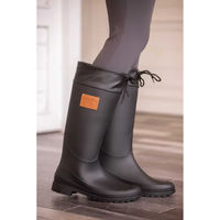 Produktbild von Reitstiefel Pénélope Jessica Damen Schwarz Rosa wasserdicht Kunststoff Größe 41