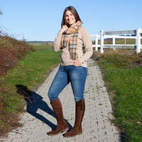 Produktbild von Reitstiefel USG Florence Damen Braun Stoff Größe 41