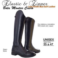 Produktbild von Reitstiefel Zaldi EFL-140 aus Leder Schwarz Größe 39 Unisex