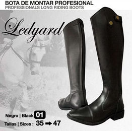 Reitstiefel Zaldi Ledyard aus Leder Schwarz Größe 43 Unisex – Bild 1 von 1