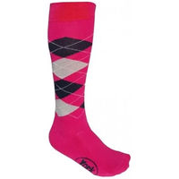 Produktbild von Reitstrümpfe York Karo Rosa Unisex Größe 42/45 aus Polyester