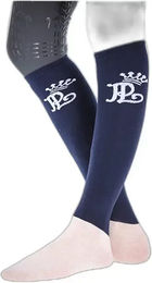Produktbild von Reitturniersocken Damen Pénélope aus Baumwolle Blau Weiß Größe 31/36 2er Pack
