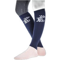 Produktbild von Reitturniersocken Damen Pénélope aus Baumwolle Blau Weiß Größe 31/36 2er Pack