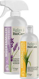 Produktbild von Relax BioCare Bio Fliegenspray Bundle Mückenmilch und Sommerlotion 1500ml