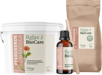 Produktbild von Relax BioCare Bio Pferdeerde Calendula zur Wundpflege