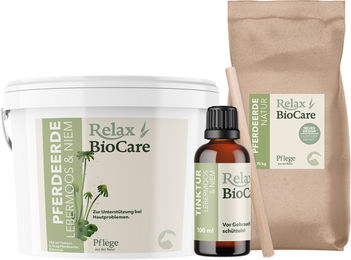 Produktbild von Relax BioCare Bio Pferdeerde mit Lebermoos und Niem zur Wundpflege