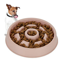 Relaxdays Anti Schling Napf Slow Feeder für Hunde Rosa Kunststoff - 550 ml – Bild 1 von 13