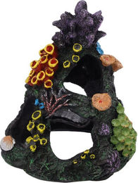 Relaxdays Aquariendeko Figur und Höhle im Korallenriff-Design für Süßwasser Aquarien – Bild 1 von 1