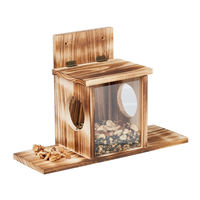 Produktbild von Relaxdays Eichhörnchenhaus aus Holz mit 2 Eingängen und Sitzplattformen in Natur - 1 Stk.