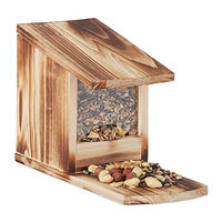 Produktbild von Relaxdays Eichhörnchen Futterhaus aus Holz in Braun zum Aufstellen