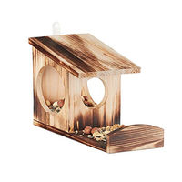 Produktbild von Relaxdays Eichhörnchen Futterhaus aus Holz zum Aufhängen Braun - 1 Stk.