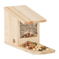 Produktbild von Relaxdays Eichhörnchenhaus aus Holz als Futterstation und Überwinterungshilfe in Natur Braun