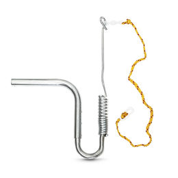 Relaxdays Fahrradleine für Hunde mit Abstandhalter und Federpuffer aus Nylon in Gelb-Silber – Bild 1 von 5