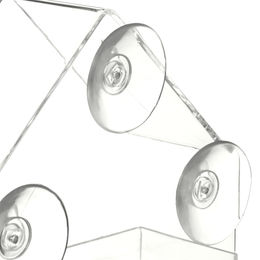 Relaxdays Fenster-Vogelfutterhaus 4er Set aus transparentem Kunststoff mit Dach und Saugnäpfen – Bild 1 von 5