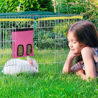 Produktbild von Relaxdays Heutasche aus Stoff für Kleintiere wie Kaninchen Meerschweinchen und Hamster 31 x 25 cm - 1 Stk.