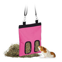 Produktbild von Relaxdays Heutasche aus Stoff für Kleintiere wie Kaninchen Meerschweinchen und Hamster 31 x 25 cm
