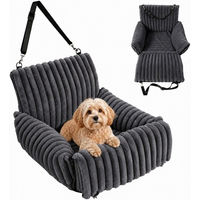 Produktbild von Relaxdays Hundeautositz aus Polyester für kleine Hunde in Grau