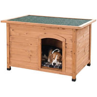 Produktbild von Relaxdays Hundehütte aus Holz für kleine Rassen in Orange wasserdicht