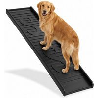 Produktbild von Relaxdays Hunderampe klappbar aus Kunststoff in Schwarz für erwachsene Hunde