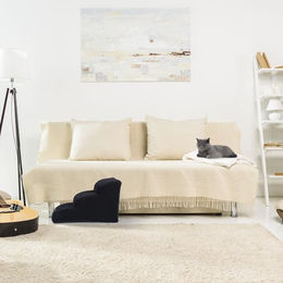 Relaxdays Hundetreppe mit 3 Stufen für Hunde und Katzen aus Polyester in Schwarz 33 x 41 x 54 cm – Bild 1 von 4