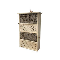 Produktbild von Relaxdays Insektenhotel aus Holz mit Bambusröhrchen zum Aufhängen für Garten und Balkon