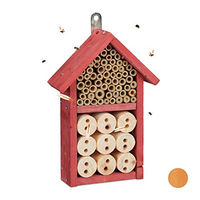 Produktbild von Relaxdays Insektenhotel Bausatz aus Holz in Rot