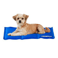 Produktbild von Relaxdays Kühlmatte für Hunde Blau S wasserabweisend aus Polyester