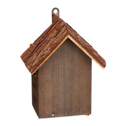 Relaxdays Marienkäferhaus aus Holz in Braun zum Aufhängen - 1 Stk. – Bild 1 von 4