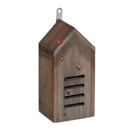Relaxdays Marienkäferhaus aus Holz zum Aufhängen in Braun – Bild 1 von 13