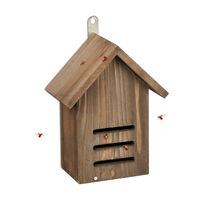 Produktbild von Relaxdays Marienkäferhaus aus Holz zum Aufhängen in Braun