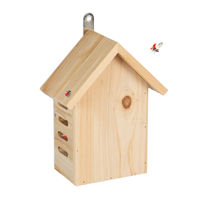 Produktbild von Relaxdays Marienkäferhaus aus Holz zum Aufhängen in Natur Braun - 1 Stk.