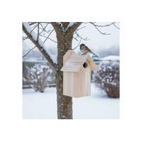 Produktbild von relaxdays Meisenkasten aus Holz in Natur Braun für Wildvögel